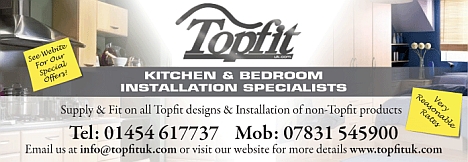 Topfit kitchen and bathroom installation specialists. Bradley Stoke, Bristol.