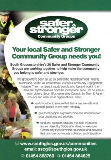 Bradley Stoke Safer and Stronger Community Group.