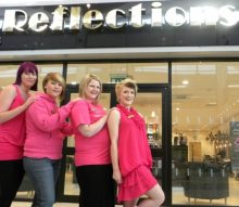 Hairdressers go pink in support of breast cancer charity - Bradley ...