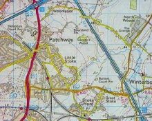 Domesday Reloaded - Map of Bradley Stoke in 1986