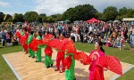 Asian dancers at the 2011 Bradley Stoke Community Festival