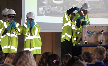 Biogas demonstration at Holy Trinity Primary School, Bradley Stoke