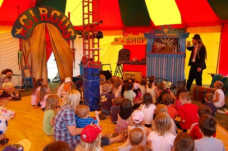 Professor Panic's Circus at the Bradley Stoke Community Festival.