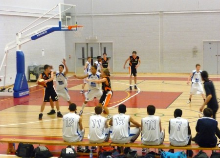 Bristol Academy Flyers U16s in action against Torbay Tigers.