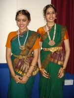 Mridula and Nivedita performed a Bharatnatyam dance.