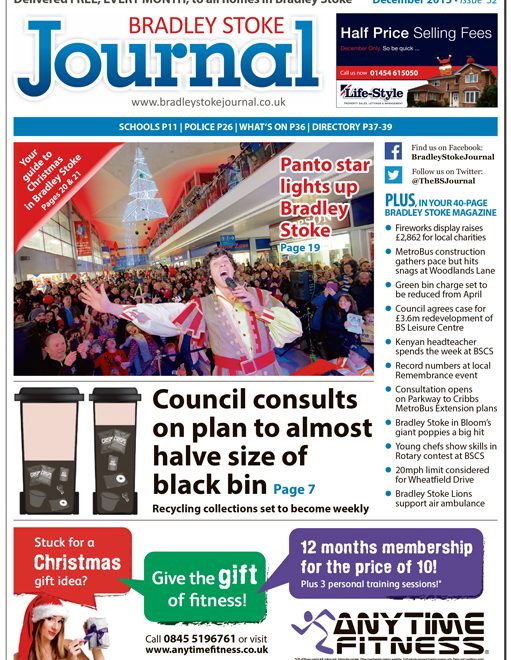 December 2015 edition of the Bradley Stoke Journal news magazine.