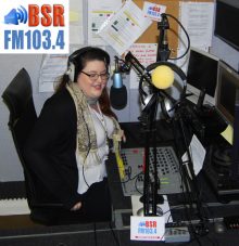 Becky Ward launches Bradley Stoke Radio's FM service.