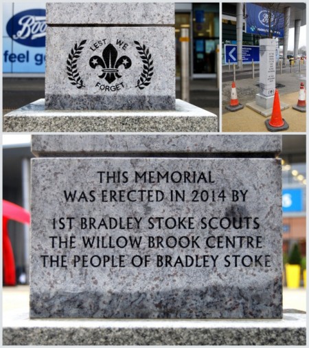 Bradley Stoke war memorial inscriptions.