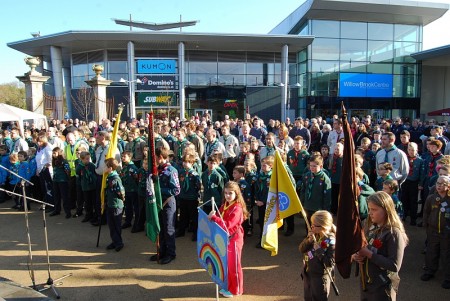 Bradley Stoke Remembrance Day Parade and Ceremony 2014.