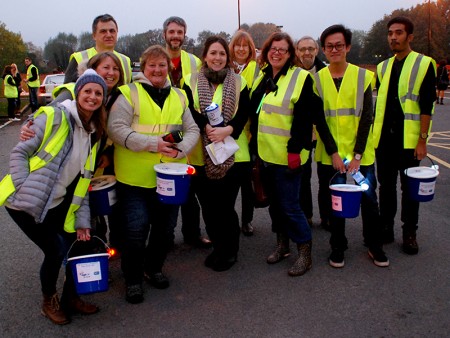 Charity collectors at the Bradley Stoke Fireworks Display 2015.