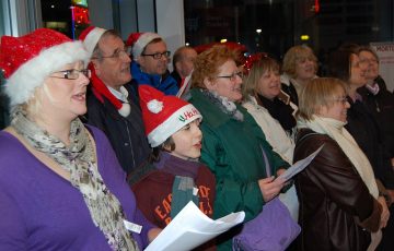 Bradley Stoke Community Singers perform at the Willow Brook Centre.