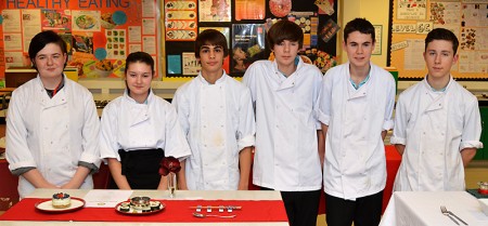 Bradley Stoke Rotary Young Chef 2015 contestants (l-r): Keeva Holder, Ciera Burns, Renato Espirito Santo, Daniel Davey, Ryan Jackson and Connor Bailey.