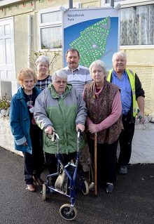 Residents of Woodlands Park, Bradley Stoke, who are affected by the prolonged closure of Woodlands Lane.