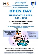 Open Day at the West of England MS Therapy Centre, Bradley Stoke, Bristol.