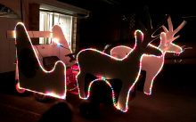 Bradley Stoke Lions' Santa sleigh.