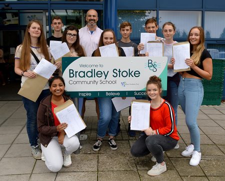 Top performing GCSE students at Bradley Stoke Community School.