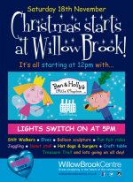 Poster advertising the Christmas lights switch-on event.