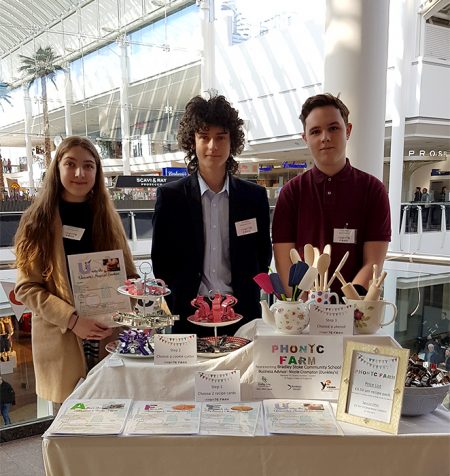 Photo of the Phonic Farm stand at a trade fair held at The Mall, Cribbs Causeway.