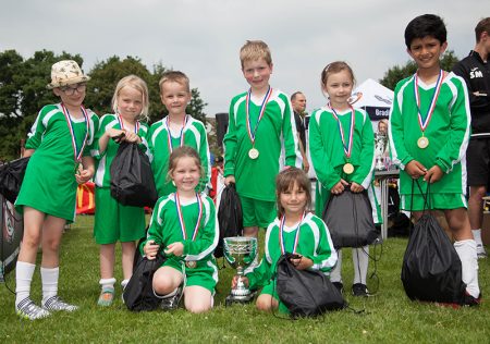 Photo of the Meadowbrook Primary School football team.