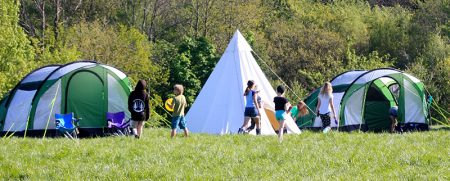 Bradley Stoke Woodcraft Folk's new tents.