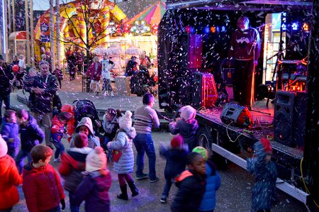 Christmas Lights Switch-on Event at the Willow Brook Centre in 2015.