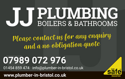 JJ Plumbing boilers & bathrooms; serving Bristol and South Glos.